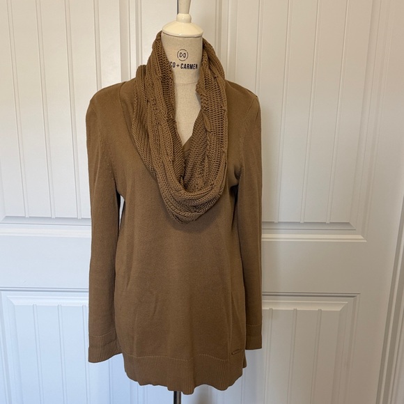 Michael Kors Sweaters - Michael Kors Tan Cowl Neck Sweater
